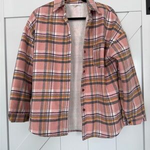 Plaid Pink Teddy Jacket